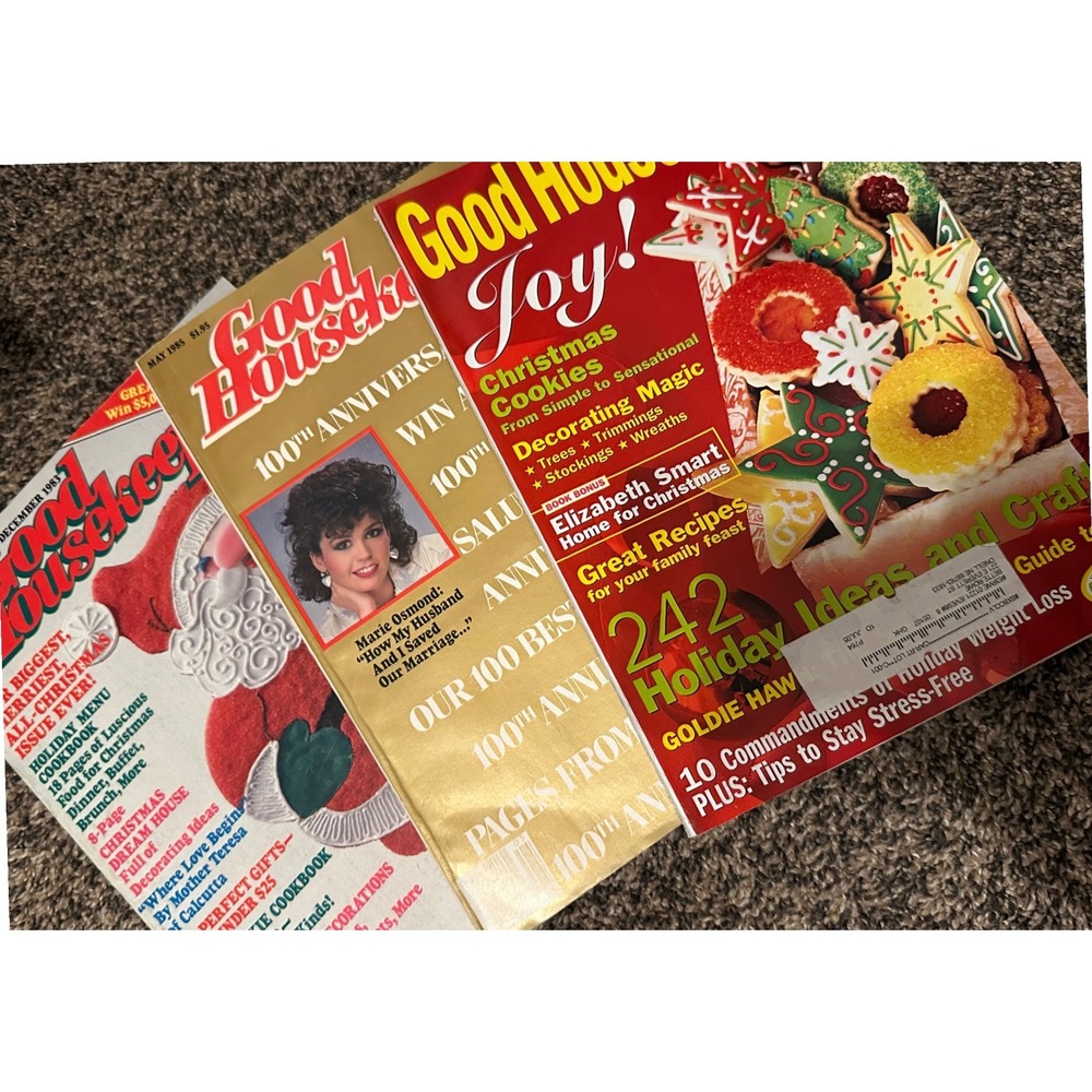 Good Housekeeping Magazine Lot 3 Issue Mixed Good 1983 1985 2003 Holiday Special